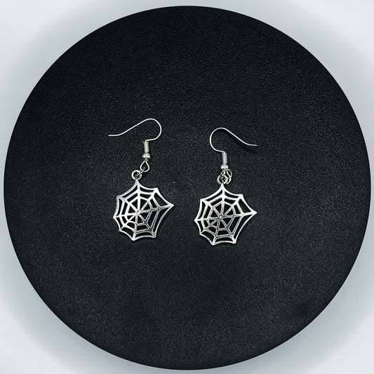 Cobweb Drop Earrings