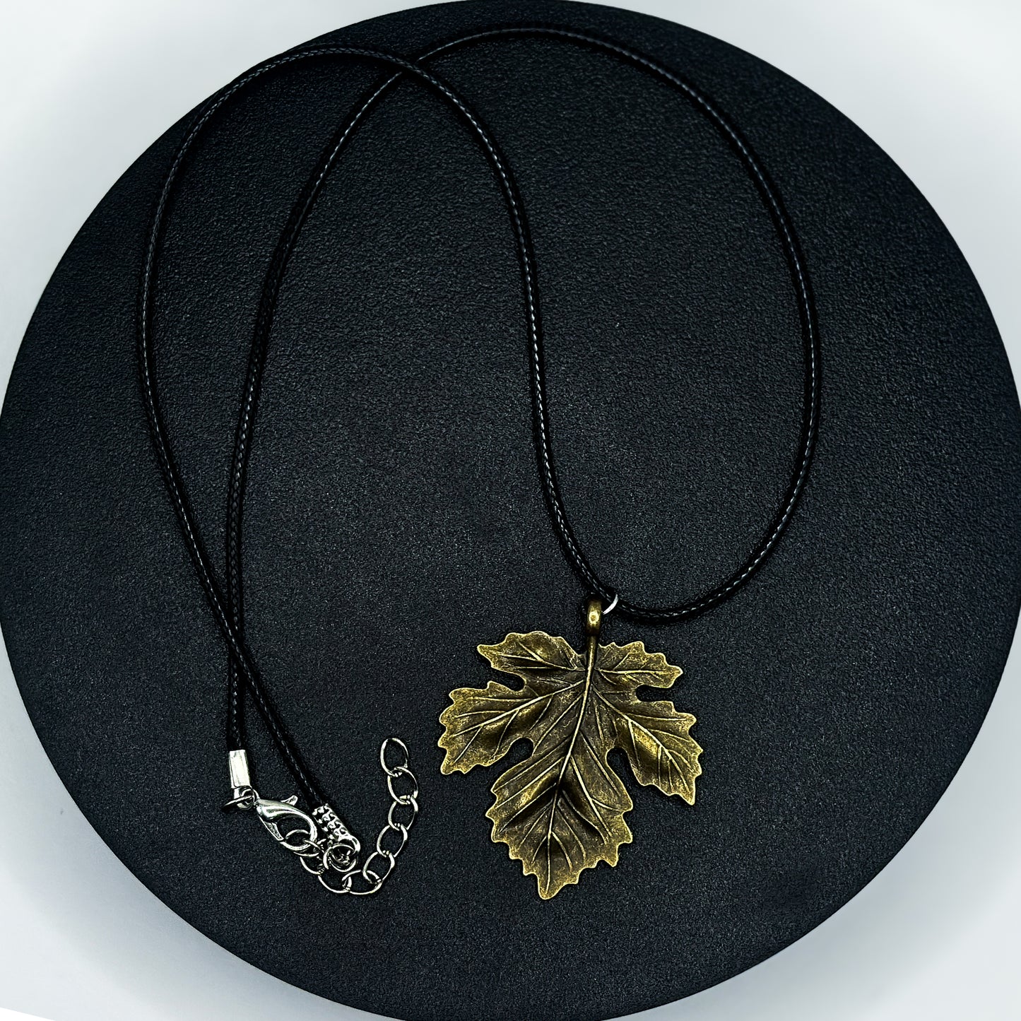 Antique Bronze Effect Maple Leaf Necklace