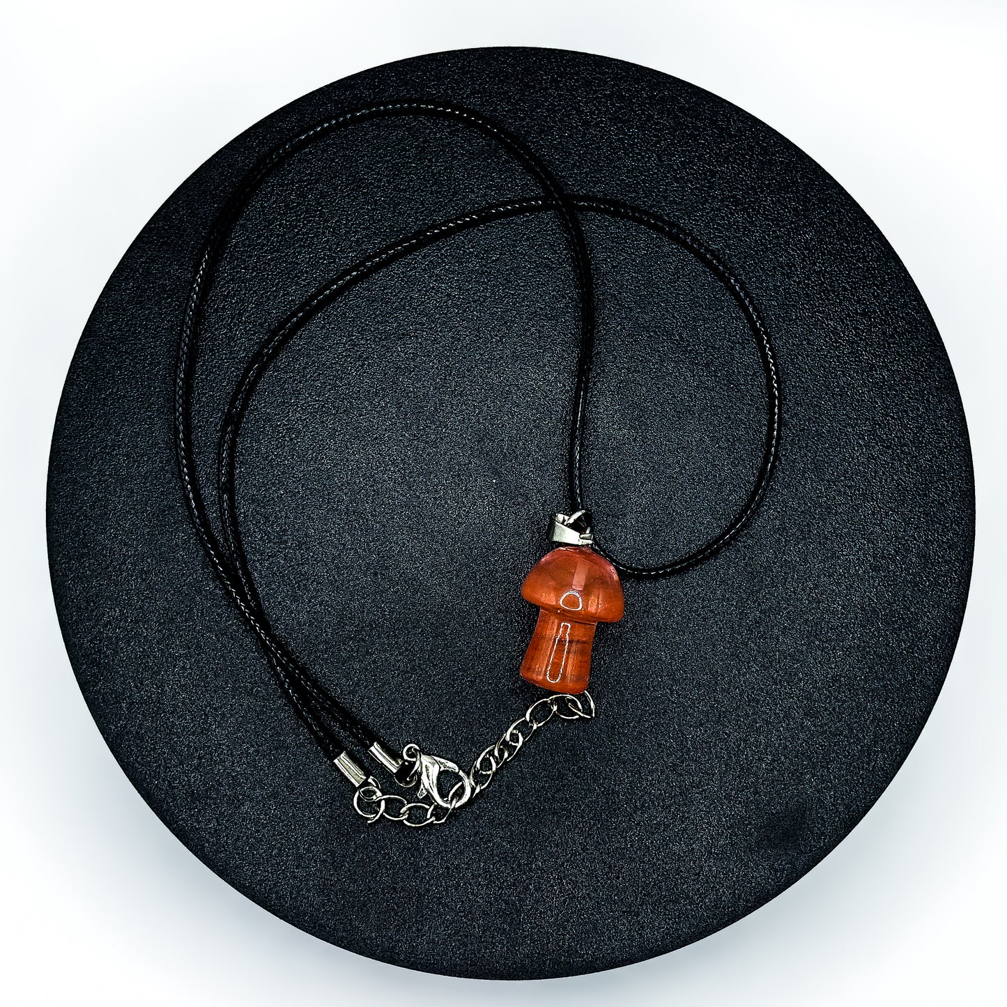 Red Jasper Mushroom Necklace